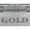 1902 The Michigan Central Railroad Company, $1000 Gold Bond Certificate 5937