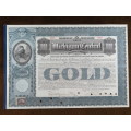 1902 The Michigan Central Railroad Company, $1000 Gold Bond Certificate 4446