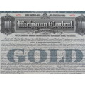 1902 The Michigan Central Railroad Company, $1000 Gold Bond Certificate 8079