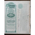 1885 West Shore Railroad Company, $1000 Bond Certificate 1604