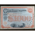 1927 West Shore Railroad Company, $1000 Bond Certificate M48631