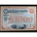 1927 West Shore Railroad Company, $1000 Bond Certificate M48623
