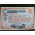 1927 West Shore Railroad Company, $1000 Bond Certificate M48622