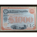 1927 West Shore Railroad Company, $1000 Bond Certificate M48621