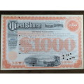 1927 West Shore Railroad Company, $1000 Bond Certificate M48875