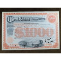 1927 West Shore Railroad Company, $1000 Bond Certificate M48873
