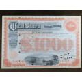 1927 West Shore Railroad Company, $1000 Bond Certificate M48868