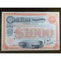1927 West Shore Railroad Company, $1000 Bond Certificate M48867