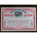1929 North Butte Mining Company, Stock Certificate, 100 Shares , C8368
