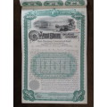 1885 West Shore Railroad Company, $1000 Bond Certificate With  Coupons 1922