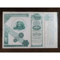 1885 West Shore Railroad Company, $1000 Bond Certificate With  Coupons 1922