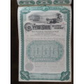 1885 West Shore Railroad Company, $1000 Bond Certificate With  Coupons 867