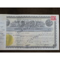 1924 WEstern Union Mining Company, Stock Certificate, 1000 Shares , 3110
