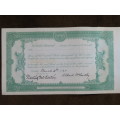 1924 Western Union Mining Company, Stock Certificate, 1000 Shares , 3121