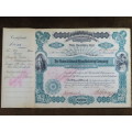 1901 Plume And Atwood Manufacturing Company, Stock Certificate, 50 Shares , 205
