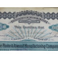 1901 Plume And Atwood Manufacturing Company, Stock Certificate, 200 Shares , 203