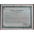 1942 Cosgrove Coal Company , Stock Certificate, 8 Shares, 54