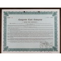 1942 Cosgrove Coal Company , Stock Certificate, 100 Shares, 50
