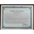 1942 Cosgrove Coal Company , Stock Certificate, 100 Shares, 49