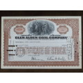 1930 Glen Alden Coal Company , Stock Certificate, 5 Shares, 22741