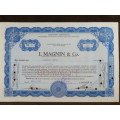 1928 I Magnin and Company, Stock Certificate, 50 Shares, 5