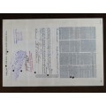 1931 Blue Ridge Corporation, Stock Certificate, 20 Shares, 26655
