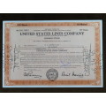 1943 United States Lines Company, Stock Certificate, 100 Shares, 11915