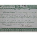 1906 American Shade Machine Company, Stock Certificate, 1588 Shares, 58