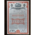1948 St Louis San Francisco Railway Company, $1000 Bond Certificate RM1014