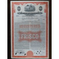 1948 St Louis San Francisco Railway Company, $1000 Bond Certificate RM1017