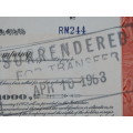1948 St Louis San Francisco Railway Company, $1000 Bond Certificate RM244