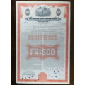 1948 St Louis San Francisco Railway Company, $1000 Bond Certificate RM251