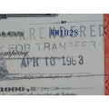1948 St Louis San Francisco Railway Company, $1000 Bond Certificate RM1028