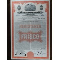 1948 St Louis San Francisco Railway Company, $1000 Bond Certificate RM1030
