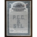 1920 Pittsburgh Cincinnati Chicago and St Louis Railroad Company, $1000 Gold Bond Certificate 10158