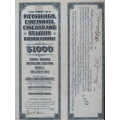 1920 Pittsburgh Cincinnati Chicago and St Louis Railroad Company, $1000 Gold Bond Certificate 10161