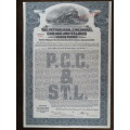 1920 Pittsburgh Cincinnati Chicago and St Louis Railroad Company, $1000 Gold Bond Certificate 10424