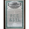 1944 Pittsburgh Cincinnati Chicago and St Louis Railroad Company, $1000 Bond Certificate 2465