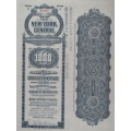 1913 The New York Central Railroad Company, $1000 Gold Bond Certificate 68802