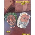 Bossons Old Man Chalkware Character Heads