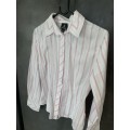 Polo shirt Pink striped UK8/S