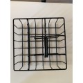 Black wire condiment holder/basket