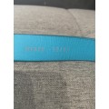 Polo leather belt*leather*small*TURQUOISE