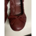 Louis Vuitton ballet flats UK4 - Red leather