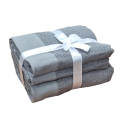Gift Bath Towel set (2 Pieces) 70x130cm 450gsm - Sage or Grey
