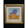 Fat Lady Ballerina Picture in gilt frame