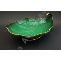 Exsquisite "Vert Royale" Carltonware Footed Bowl - Made in England.  Please read info