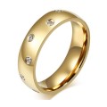 0.5 Carat Simulated Diamond Eternity Ring Titanium Steel Wedding band. Size 8/Q
