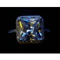 Amazing 4 carat Princess cut Simulated Diamond Ring. Size 9 mobicred available
