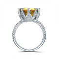 Amazing 6 carat Round cut Simulated Diamond Ring. Size 10